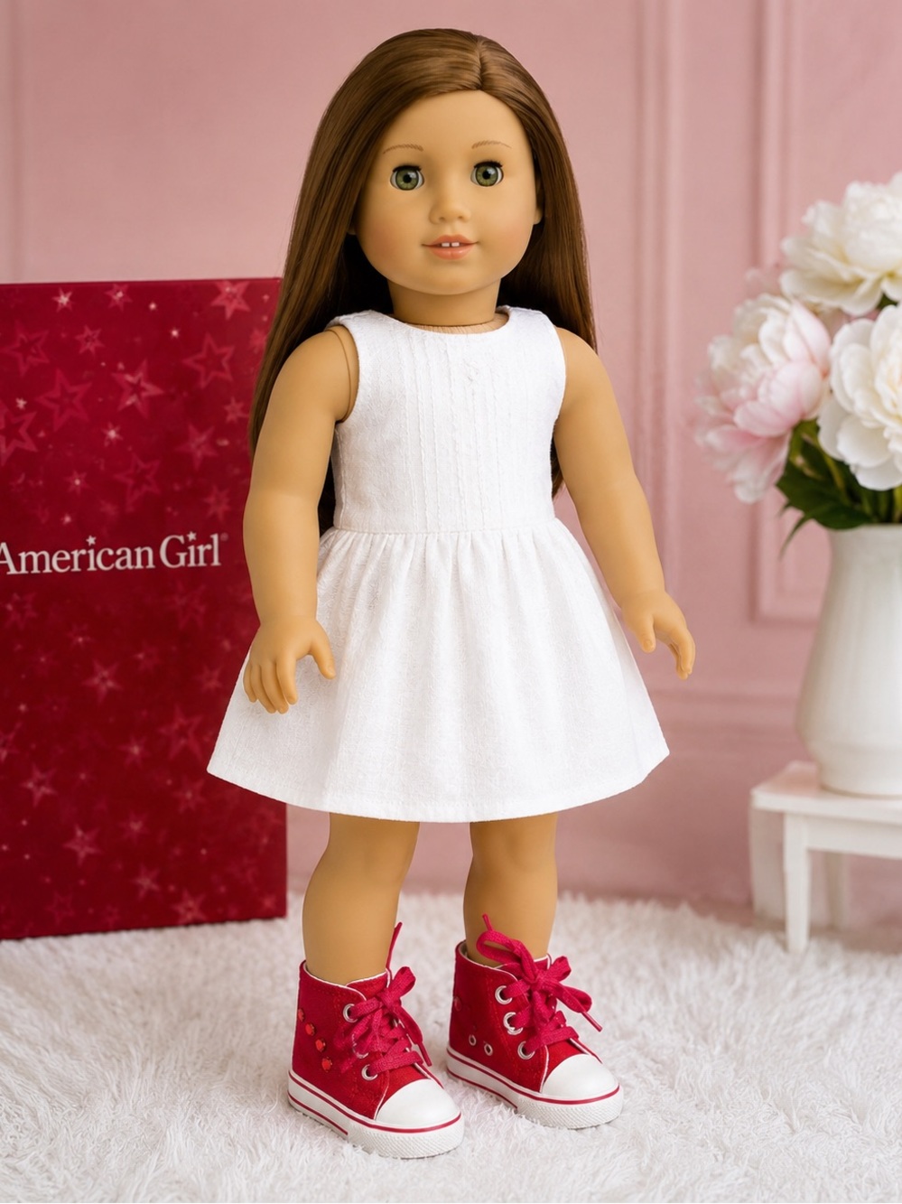 Vintage American Girl Doll‎ Red High Top Sneakers